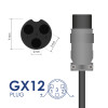 Ładowarka do rowerów i hulajnóg elektrycznych Akyga AK-EV-02 do akumulatorów 24 V, 29,4 V / 2 A, 60 W, gniazdo GX12 9 mm, 1 m