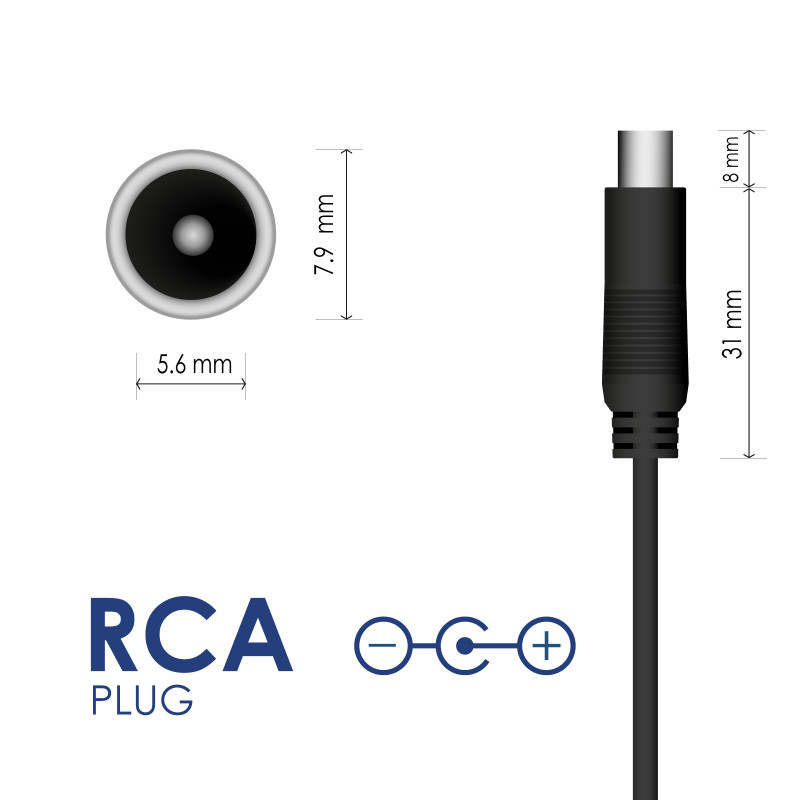 Akyga AK-EV-07 Ładowarka do hulajnogi elektrycznej dla Xiaomi Mijia 36 V, 42 V / 1,7 A 72 W, RCA 7,9 x 5,6 mm, 1 m