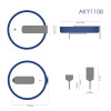 Bateria litowa Akyga AKY1108 CR2032 HP2C 3 V 210 mAh z 2 pinami, rozstaw 17,8 mm (THT)