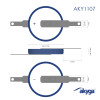 Bateria litowa Akyga AKY1107 CR2032 ST2N 3 V 210 mAh z 2 pinami (THT)