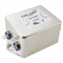 Filtr przeciwzakłóceniowy EMI jednofazowy Akyga EN2080-10-F 10 A, 120–250 V AC, 50/60 Hz, złącza 6,3 mm