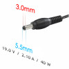 Akyga AK-ND-56 zasilacz do laptopa 19 V / 6,32 A, 120 W, 5,5 x 3,0 mm + pin, 1,2 m, do laptopów Samsung