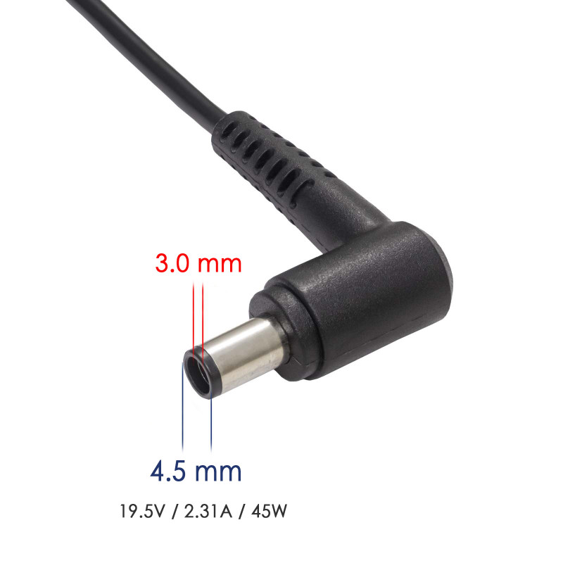 Akyga AK-ND-68 zasilacz do laptopa 19,5 V / 2,31 A, 45 W, 4,5 x 3,0 mm + pin, 1,2 m, do laptopów Dell