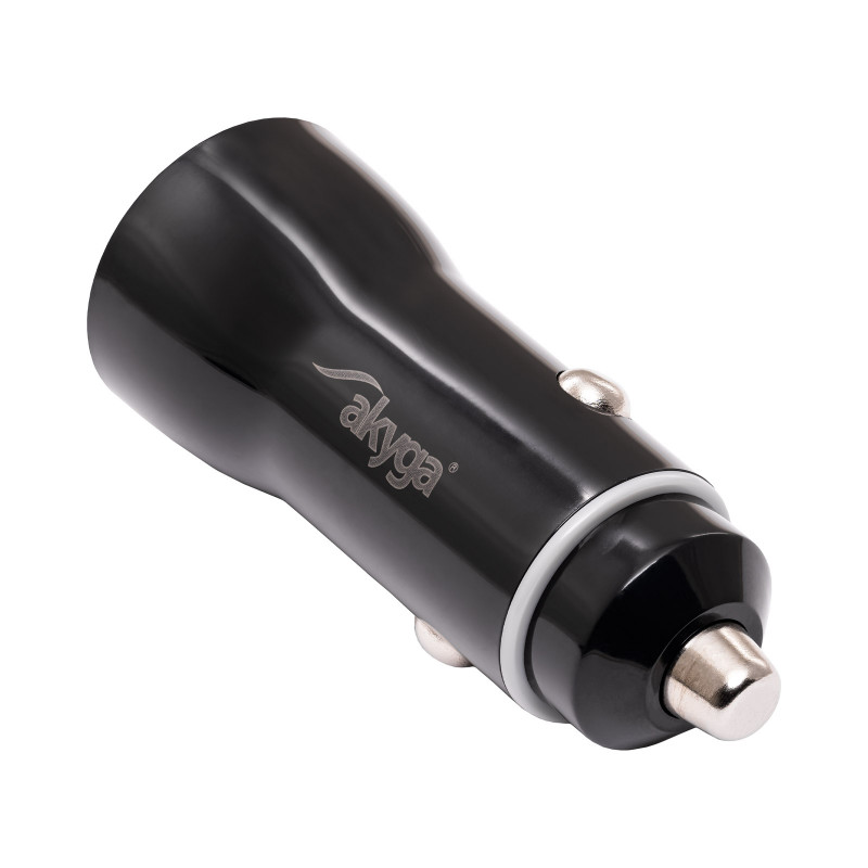 Ładowarka samochodowa 12/24V Akyga AK-CH-16 36W USB-A + USB-C PD Quick Charge 3.0 5-12V / 1.5-3A czarna