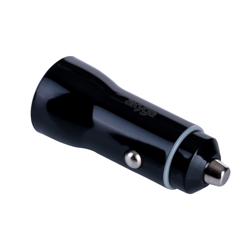 Ładowarka samochodowa 12/24V Akyga AK-CH-16 36W USB-A + USB-C PD Quick Charge 3.0 5-12V / 1.5-3A czarna