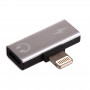 Akyga AK-AD-64 adapter Lightning (m) na 2x Lightning (f), srebrny