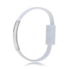 Akyga AK-AD-47 kabel USB w formie opaski, USB-C (m) / USB-A, USB 2.0, 23 cm, biały
