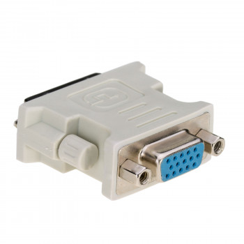 Adapter Akyga AK-AD-12 DVI-I 24+5 wtyk – VGA gniazdo, biały
