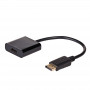 Adapter konwerter z kablem Akyga AK-AD-11 DisplayPort wtyk – HDMI gniazdo, 15 cm, czarny