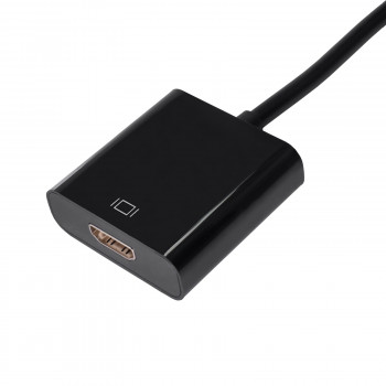 Adapter konwerter z kablem Akyga AK-AD-11 DisplayPort wtyk – HDMI gniazdo, 15 cm, czarny