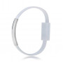 Akyga AK-AD-34 kabel USB w formie opaski, micro USB-B (m) / USB-A, USB 2.0, 23 cm, biały