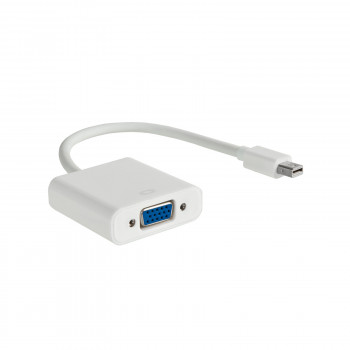 Akyga AK-AD-39 kabel adapter Mini DisplayPort (M) na VGA (F), 15 cm, biały