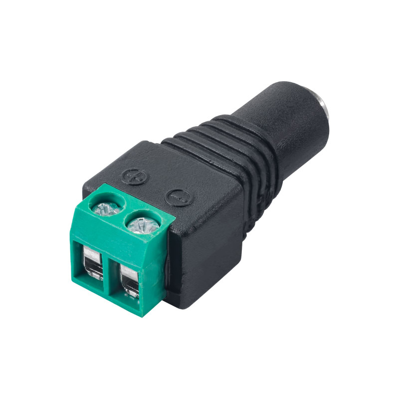 Akyga AK-SC-17 złącze DC 5,5 x 2,1 mm (gniazdo) z zaciskami śrubowymi do kabla UTP, CCTV