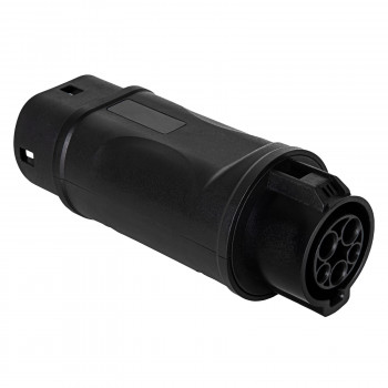 Adapter do ładowania samochodów elektrycznych Akyga AK-SC-E09 Type 1 (J1772) gniazdo – Type 2 (IEC 62196-2) wtyk, 1-fazowy, 32 A, czarny