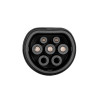 Adapter do ładowania samochodów elektrycznych Akyga AK-SC-E09 Type 1 (J1772) gniazdo – Type 2 (IEC 62196-2) wtyk, 1-fazowy, 32 A, czarny