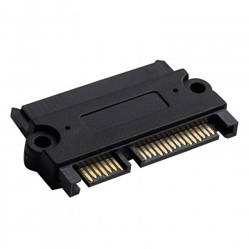 Adapter SATA 22-pin (15+7) Akyga AK-CA-83 gniazdo – wtyk, czarny