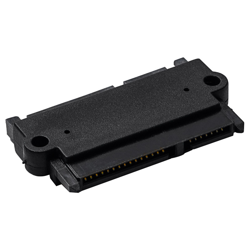 Adapter SATA 22-pin (15+7) Akyga AK-CA-83 gniazdo – wtyk, czarny