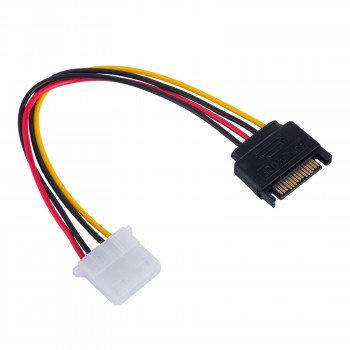 Akyga AK-CA-11 kabel adapter SATA Power (M) na Molex (F), 15 cm