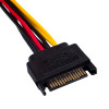 Akyga AK-CA-11 kabel adapter SATA Power (M) na Molex (F), 15 cm