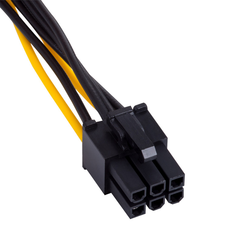 Akyga AK-CA-30 kabel adapter SATA Power (M) na PCIe 6-pin (F), 15 cm