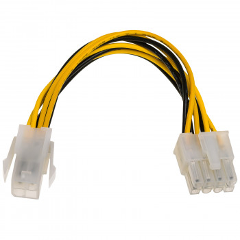 Akyga AK-CA-10 kabel adaptera zasilania ATX P4 4-pin (M) na EPS 8-pin (F), 15 cm