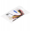 Akyga AK-CA-15 kabel rozdzielający zasilanie Molex (M) na 2x Molex (F), 15 cm