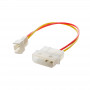 Akyga AK-CA-36 kabel adapter wentylatora Molex (wtyk) – 3-pin 5 V (wtyk), 15 cm