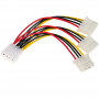 Akyga AK-CA-40 rozgałęźnik zasilania Molex, Molex (wtyk) – 3x Molex (gniazdo), 3x 15 cm