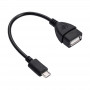 Akyga AK-AD-09 Kabel adaptera OTG Micro USB-B (M) do USB-A (F), 15 cm, czarny