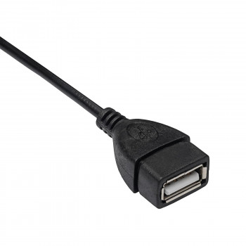 Akyga AK-AD-09 Kabel adaptera OTG Micro USB-B (M) do USB-A (F), 15 cm, czarny