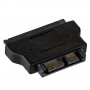 Akyga AK-CA-53 adapter Slim SATA (wtyk) – SATA 22-pin (gniazdo), czarny
