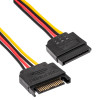 Akyga AK-CA-41 rozgałęźnik zasilania SATA, SATA (wtyk) – 3x SATA (gniazdo), 3x 15 cm