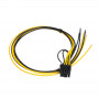 Akyga AK-SC-20 kabel serwisowy do zasilacza PC PCIe 6+2-pin (męski), 45 cm