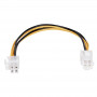 Akyga AK-CA-78 przedłużacz zasilania ATX P4 4-pin, 4-pin (F) do 4-pin (M), 23 cm