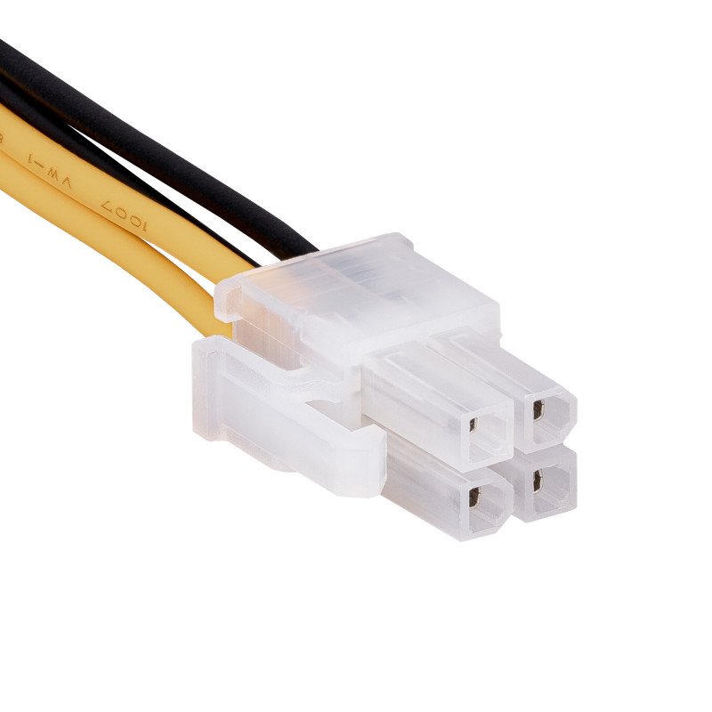 Akyga AK-CA-78 przedłużacz zasilania ATX P4 4-pin, 4-pin (F) do 4-pin (M), 23 cm