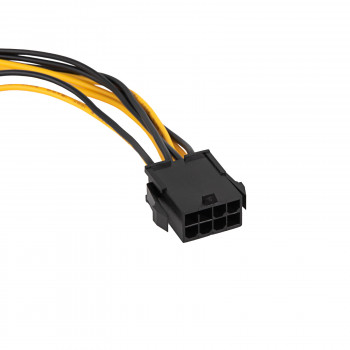 Akyga AK-CA-82 przedłużacz zasilania PCIe 8-pin (6+2), 6+2-pin (M) do 8-pin (F), 40 cm