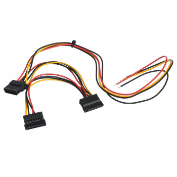 Akyga AK-SC-24 kabel serwisowy do zasilacza PC Molex (żeński) / 2x SATA (żeński), 40 / 15 / 15 cm
