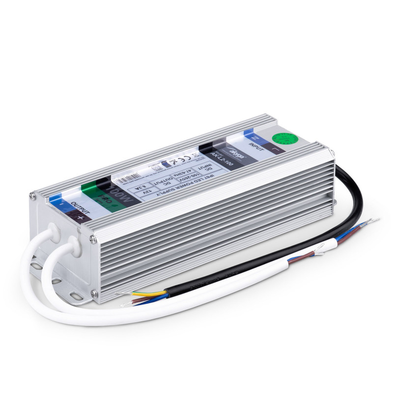 Zasilacz impulsowy hermetyczny LED Akyga AK-L2-100 12 V, 8,3 A, 100 W, IP67