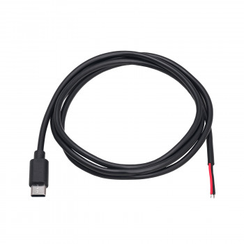 Akyga AK-SC-38 kabel serwisowy USB-C (męski) z otwartym końcem, 10 W (5 V / 2 A), 1 m, czarny