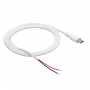 Akyga AK-SC-40 kabel serwisowy USB-C (męski) z otwartym końcem, 60 W (20 V / 3 A), 1 m, biały