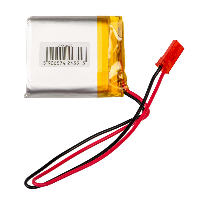 Akyga AKY0622 LP883440 Akumulator Li-Po 3,7 V 1200 mAh z PCM, złącze JST 2,54 mm 2-pin, przewody 150 mm