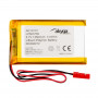 Akyga AKY0107 LP503759 Akumulator Li-Po 3,7 V 1350 mAh z PCM, złącze JST 2,54 mm 2-pin, przewody 150 mm