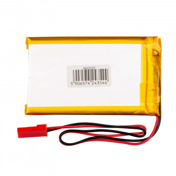 Akyga AKY0107 LP503759 Akumulator Li-Po 3,7 V 1350 mAh z PCM, złącze JST 2,54 mm 2-pin, przewody 150 mm