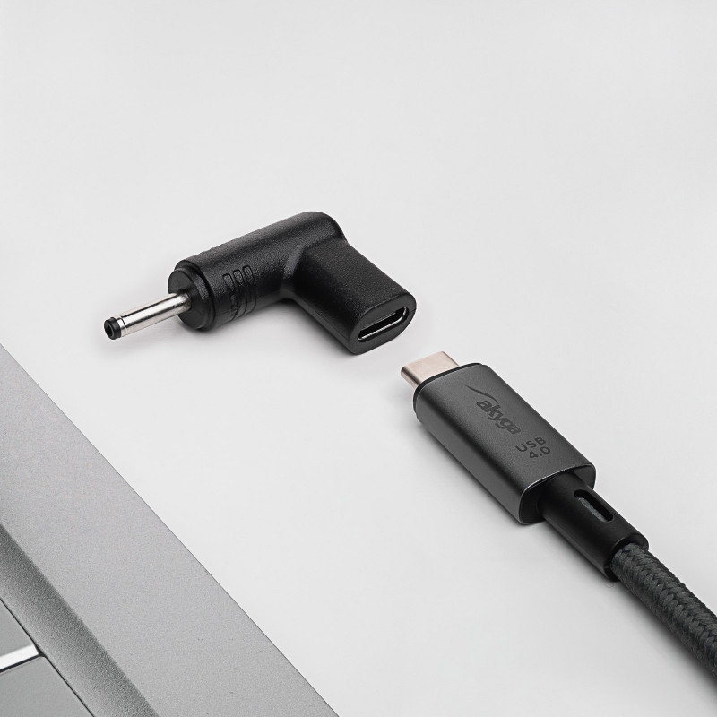 Akyga AK-ND-C06 adapter USB-C – DC 3,0 x 1,0 mm do ładowania laptopa, 18,5-20 V, 100 W