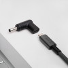 Akyga AK-ND-C10 adapter USB-C – DC 4,5 x 3,0 mm + pin do ładowania laptopa, 18,5-20 V, 100 W, do laptopów Dell