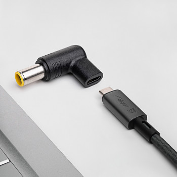Akyga AK-ND-C12 adapter USB-C – DC 7,9 x 5,5 mm + pin do ładowania laptopa, 18,5-20 V, 100 W