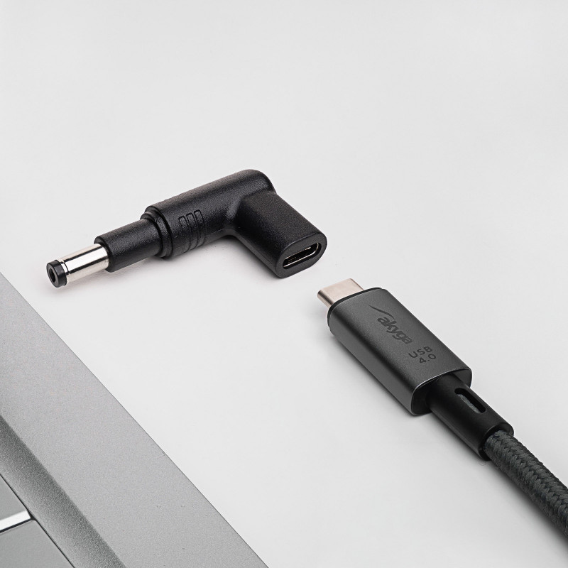 Akyga AK-ND-C13 adapter USB-C – DC 4,8 x 1,7 mm do ładowania laptopa, 18,5-20 V, 100 W