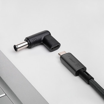 Akyga AK-ND-C14 adapter USB-C – DC 6,5 x 4,4 mm + pin do ładowania laptopa, 18,5-20 V, 100 W