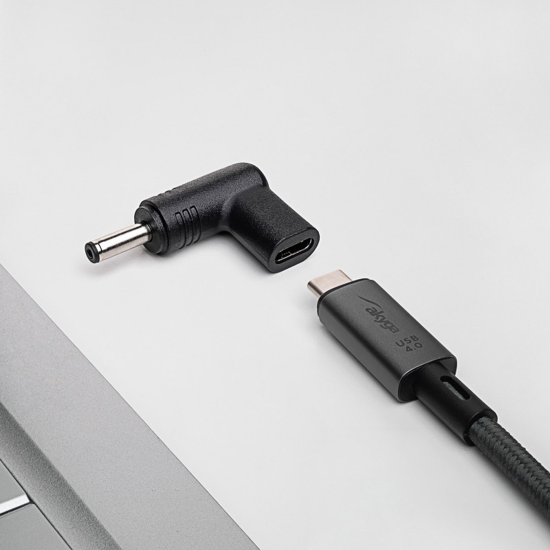 Akyga AK-ND-C15 adapter USB-C – DC 4,0 x 1,3 mm do ładowania laptopa, 18,5-20 V, 100 W