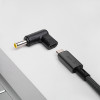 Akyga AK-ND-C16 adapter USB-C – DC 5,5 x 3,0 mm + pin do ładowania laptopa, 18,5-20 V, 100 W